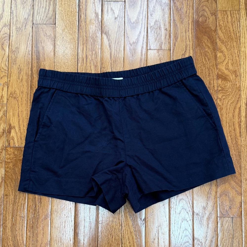 J. Crew Women's Navy Linen Shorts